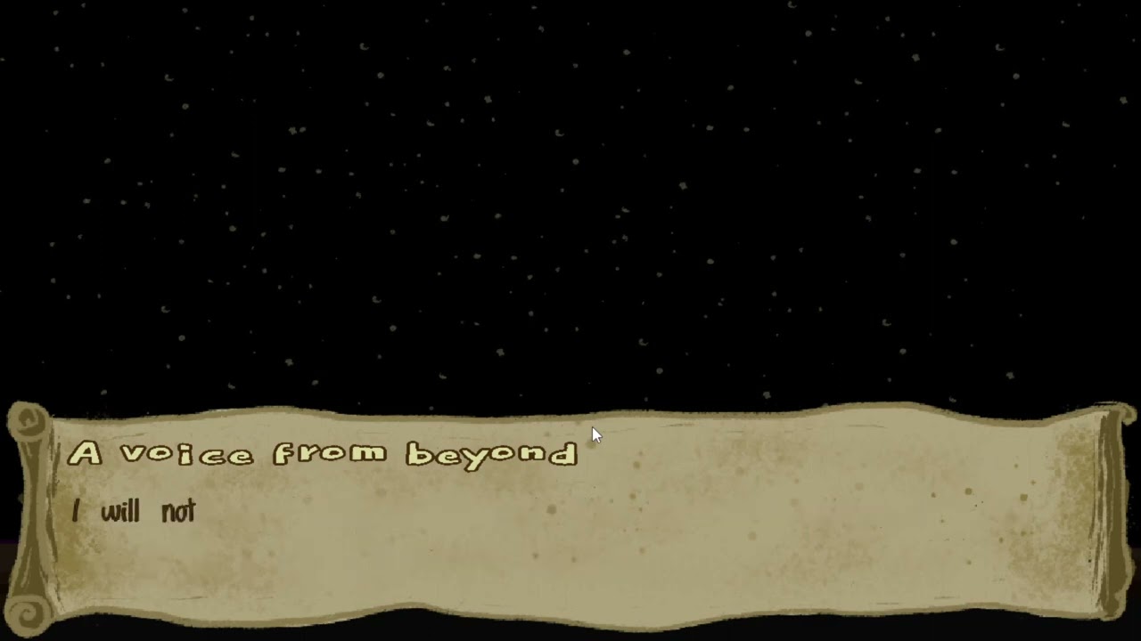 Depths Untold [Progress] - Added visual novel text boxes, menu