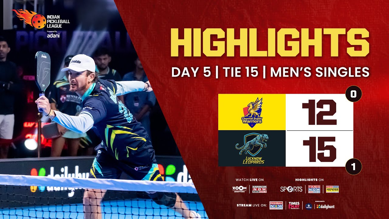 IPBL Tie 15 &ndash; Men&rsquo;s Singles &ndash; Chennai Super Warriors vs Lucknow Leopards | Aman vs DeHeart