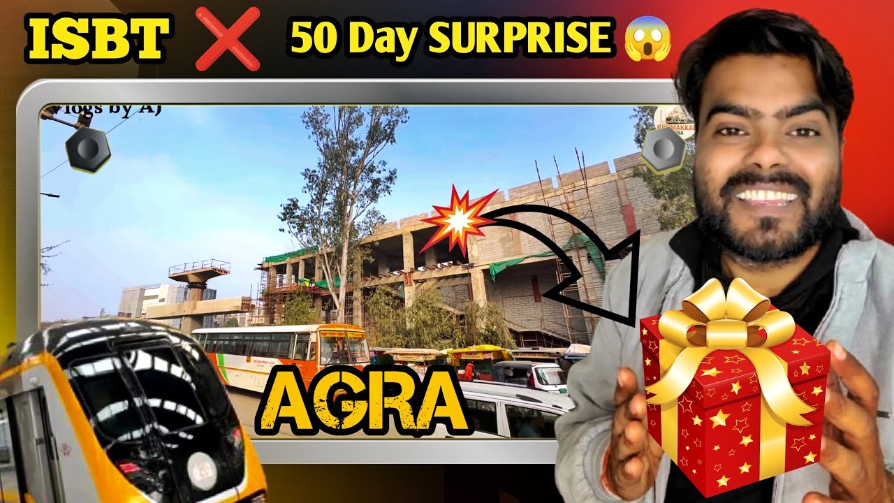 Agra Metro #37 ISBT Metro Station | Surprise 😱 #ghumakkad_agra
