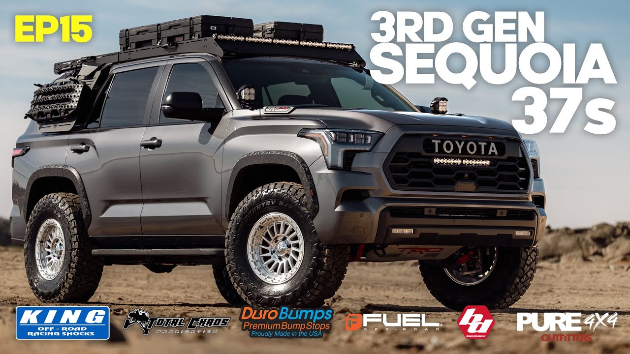 3rd Gen Sequoia on 37s (King Shocks, Total Chaos, Baja Designs, Fuel Wheels, Toyo Tires, PURE 4x4)