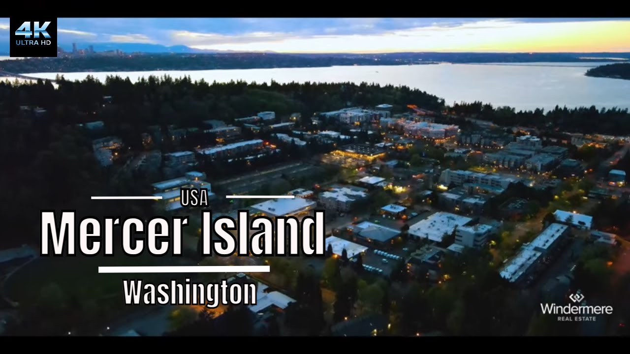 Mercer Island, WA Drone Video 4K Town Reel