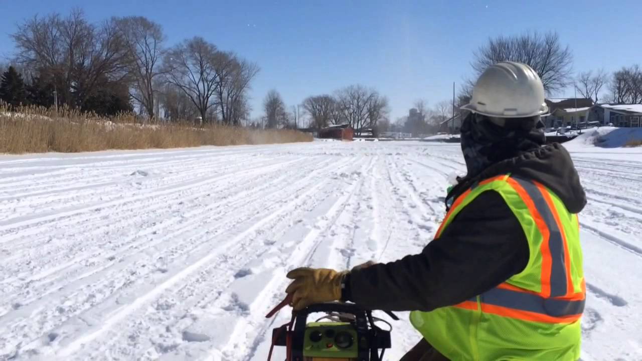 Explosives used to break up ice along Sebewaing River in advance of spring thaw
