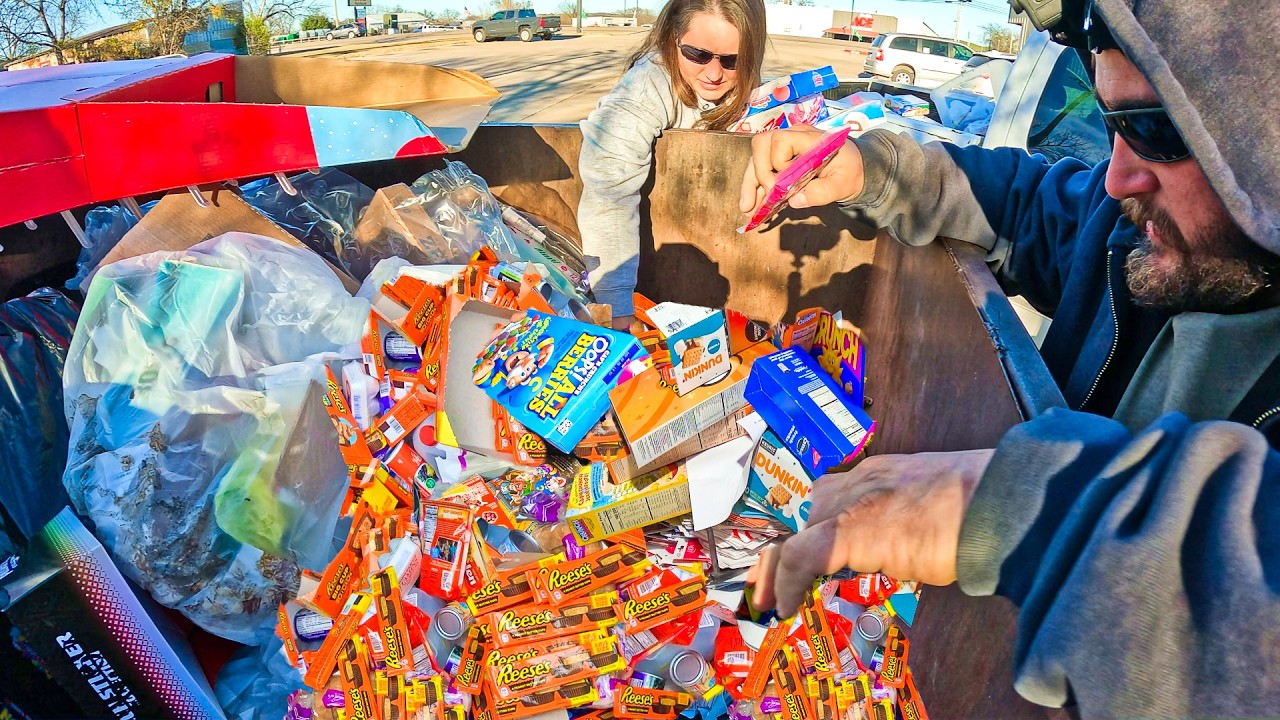Epic Dumpster Diving Adventure  Incredible Food Finds And Surprising Hauls!!
