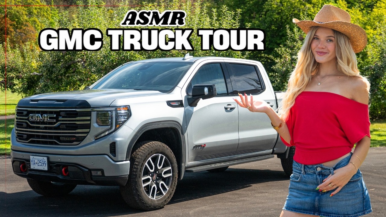 ASMR Truck Tour | GMC Sierra 1500 AT4 🌾 (tapping, buttons, etc)
