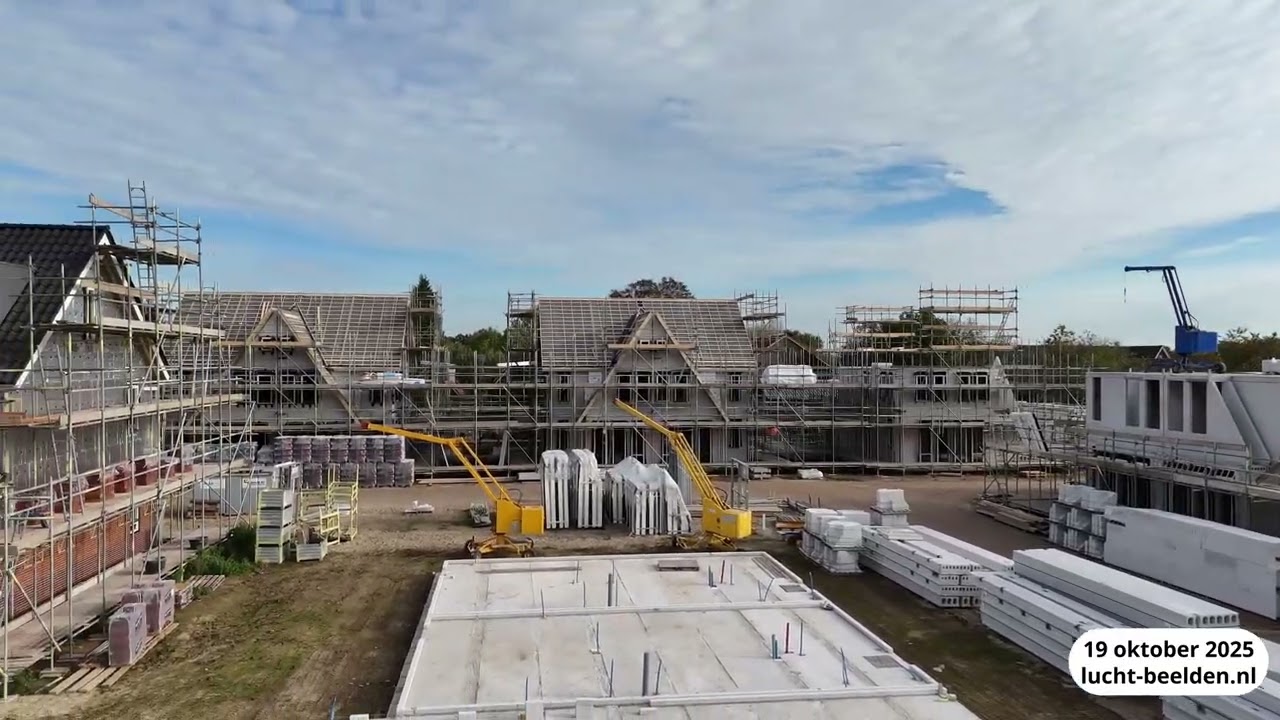 lucht-beelden.nl - Bloessengaarde Groessen Deel 4 - Voortgang van de bouw gevold vanuit de lucht