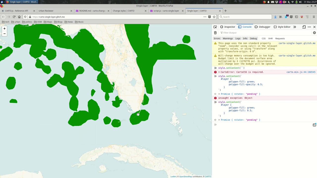 Carto.js: Change CartoCSS Dynamically