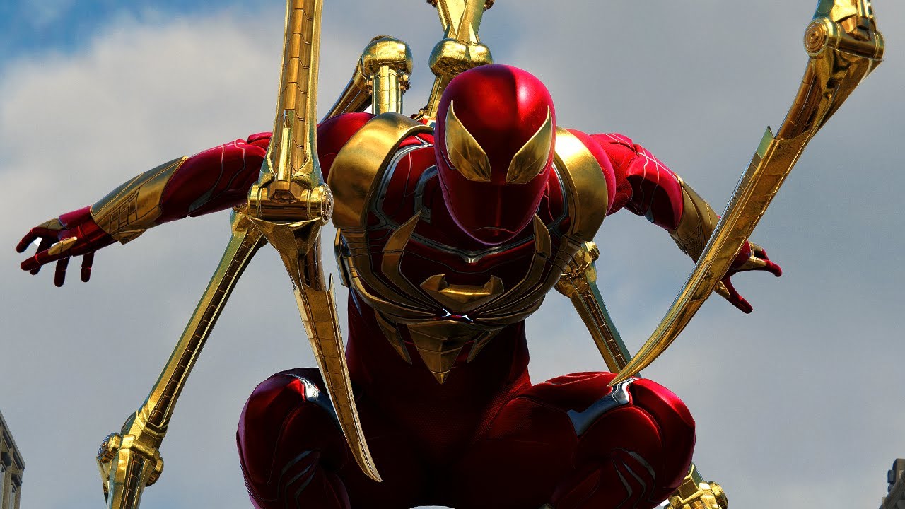 Spider-Man PS5 - Classic Iron Spider Armor Free Roam (4K)