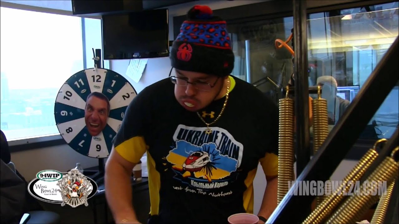 Wing Bowl 24 Eating Stunt