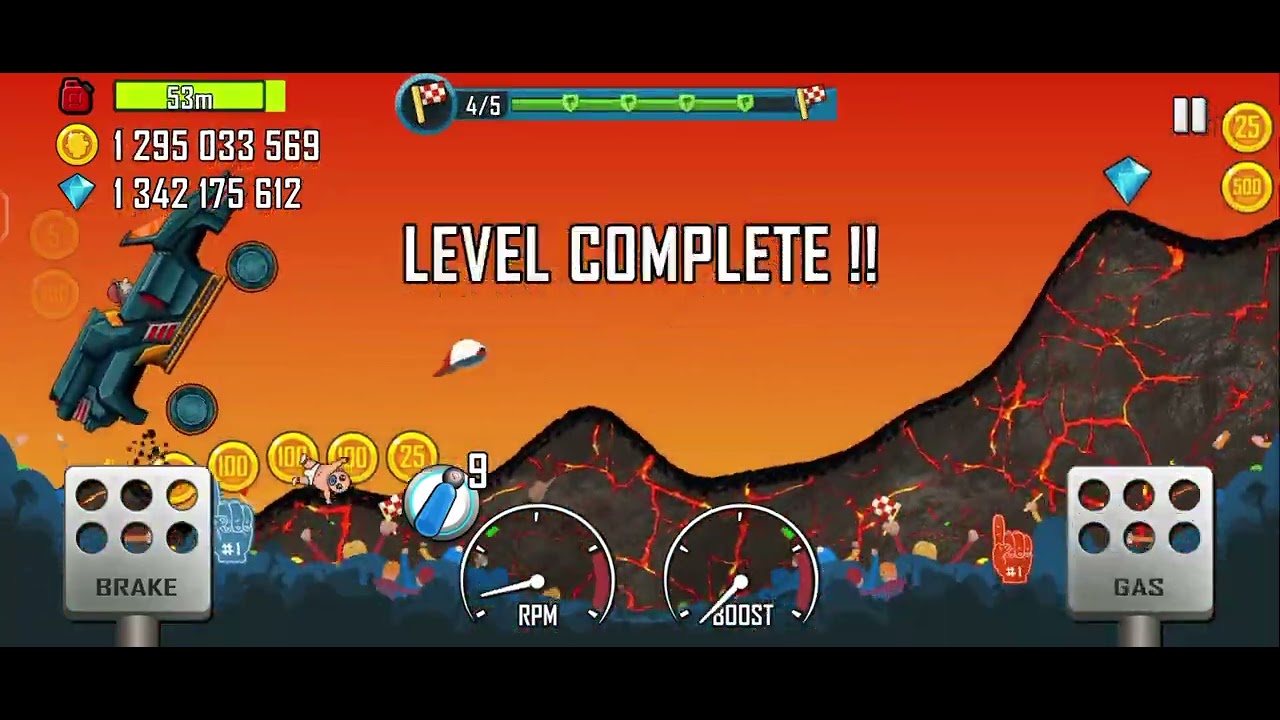 Hill Climb Racing - Volcano - Mutant 