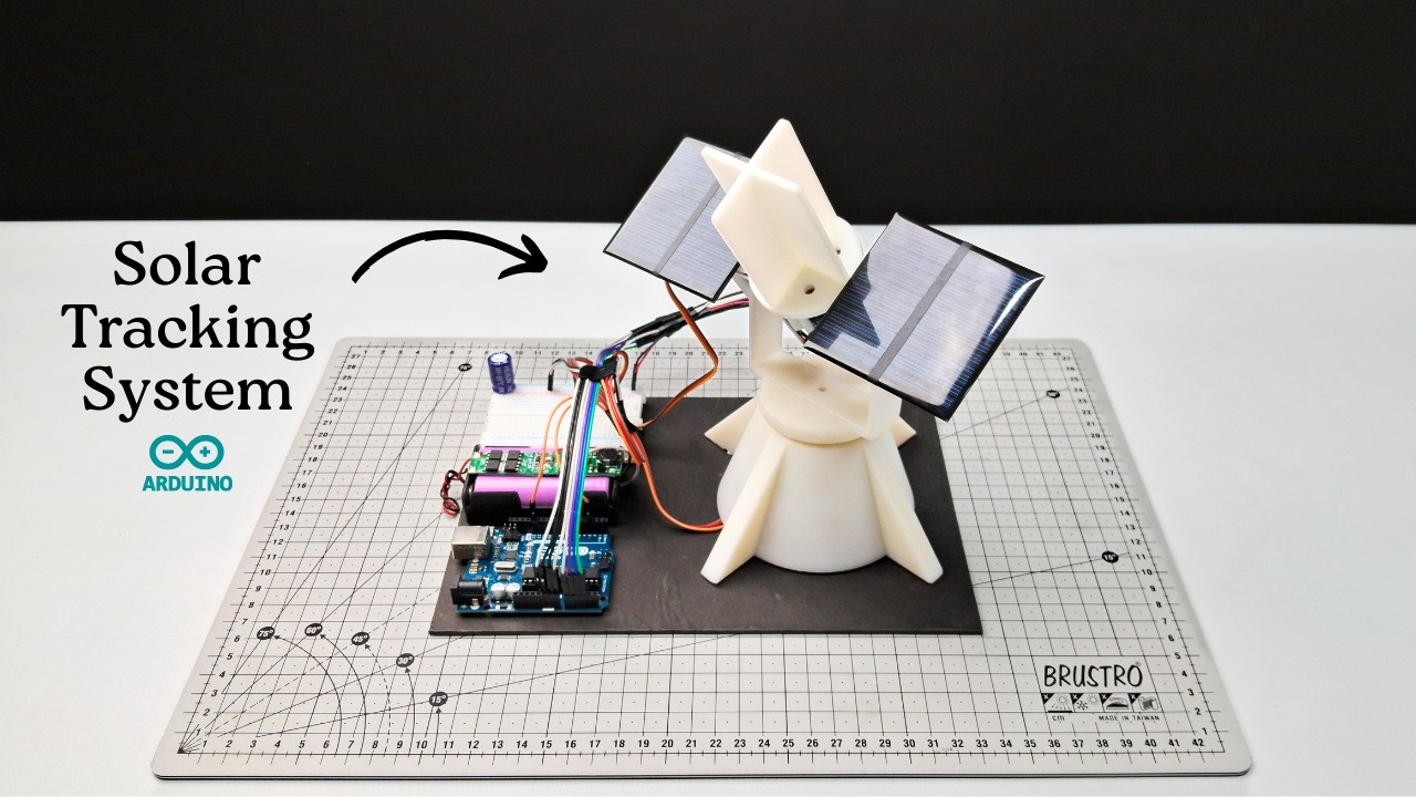 Как сделать солнечный трекер с помощью Arduino | Двухосевой солнечный трекер с использованием Ard...