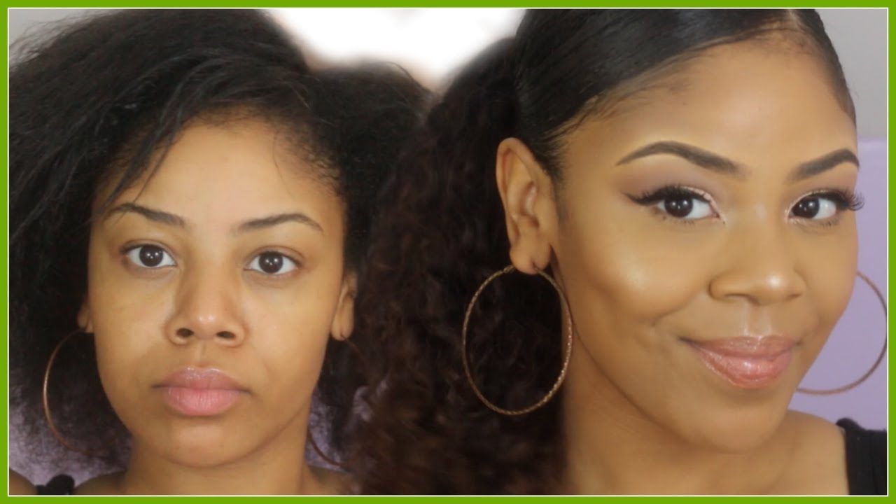 HAIR GRWM Sleek Curly PonyTail with Weave