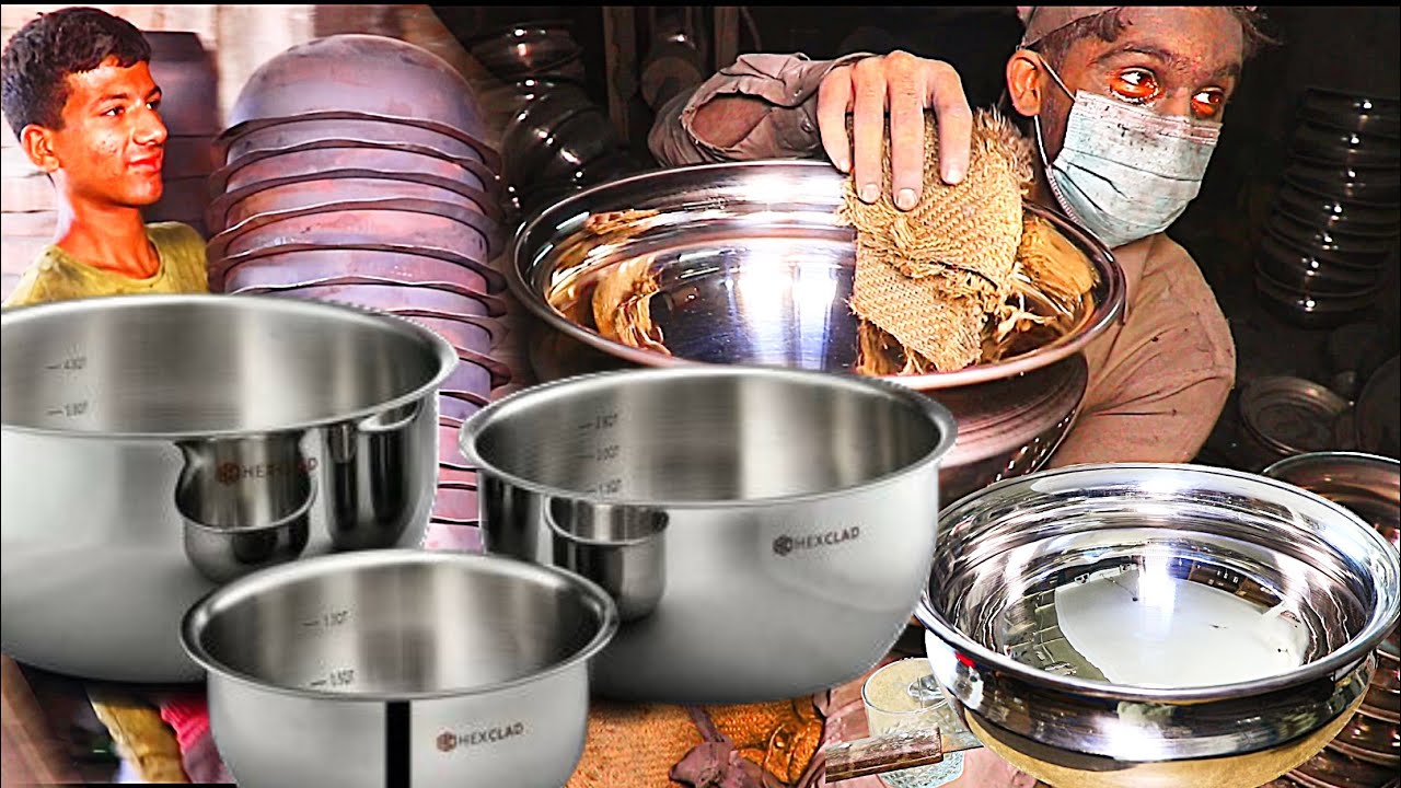 Art of Stainless Steel Bowl Manufacturing | Process of Manufacturing Steel Bowl.