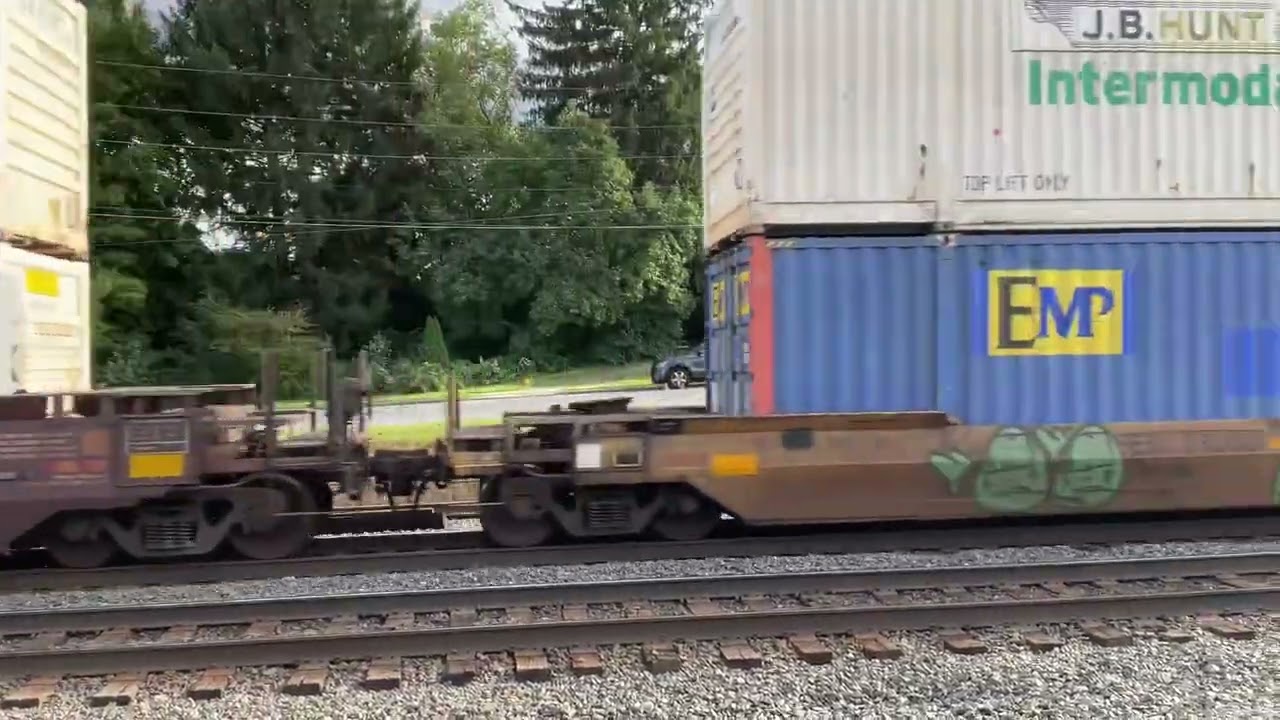 East bound ns 4279 Dc to ac ac44c6m  followed by ns 8052 es44ac intermodal train in sinking spring