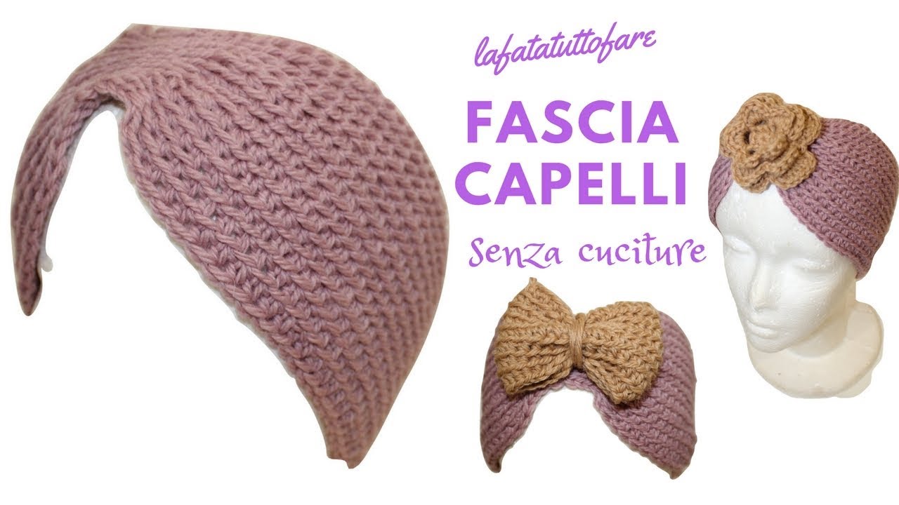 TUTORIAL: fascia per capelli uncinetto***lafatatuttofare***