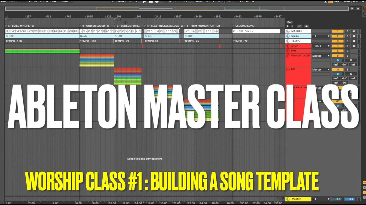 Ableton Masterclass For Worship: How to build an Ableton song template