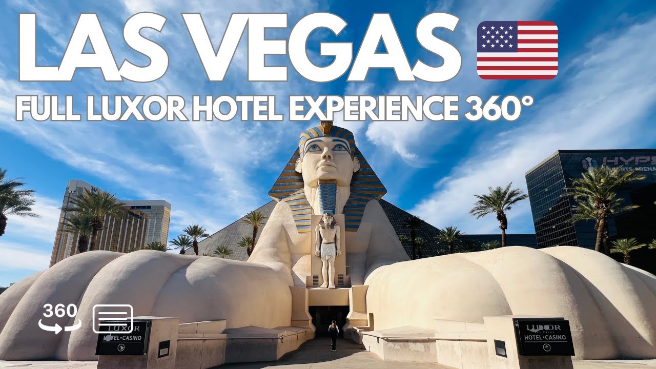 Las Vegas Luxor Hotel Experience 360 Walking And Room Tour