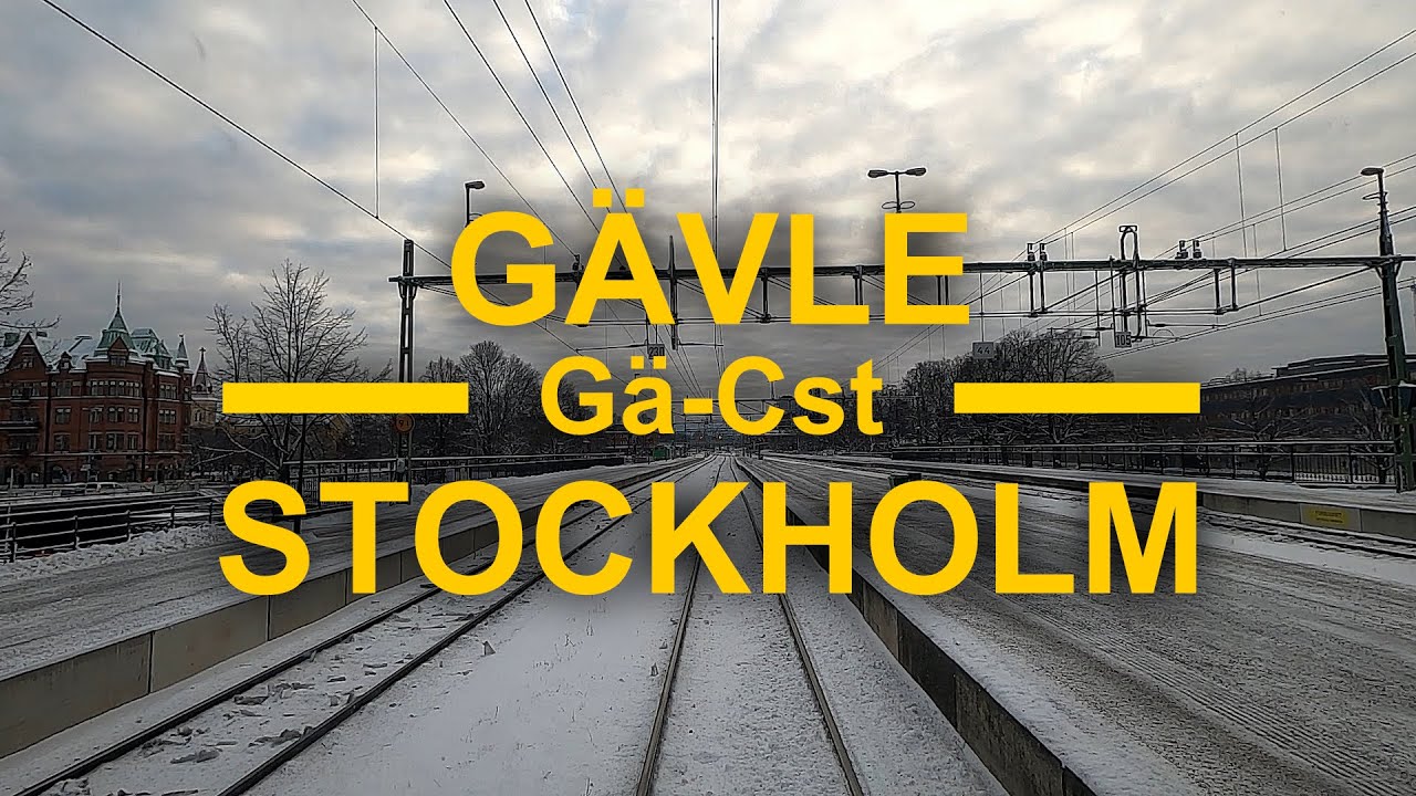 TRAIN DRIVER'S VIEW: Gävle-Stockholm