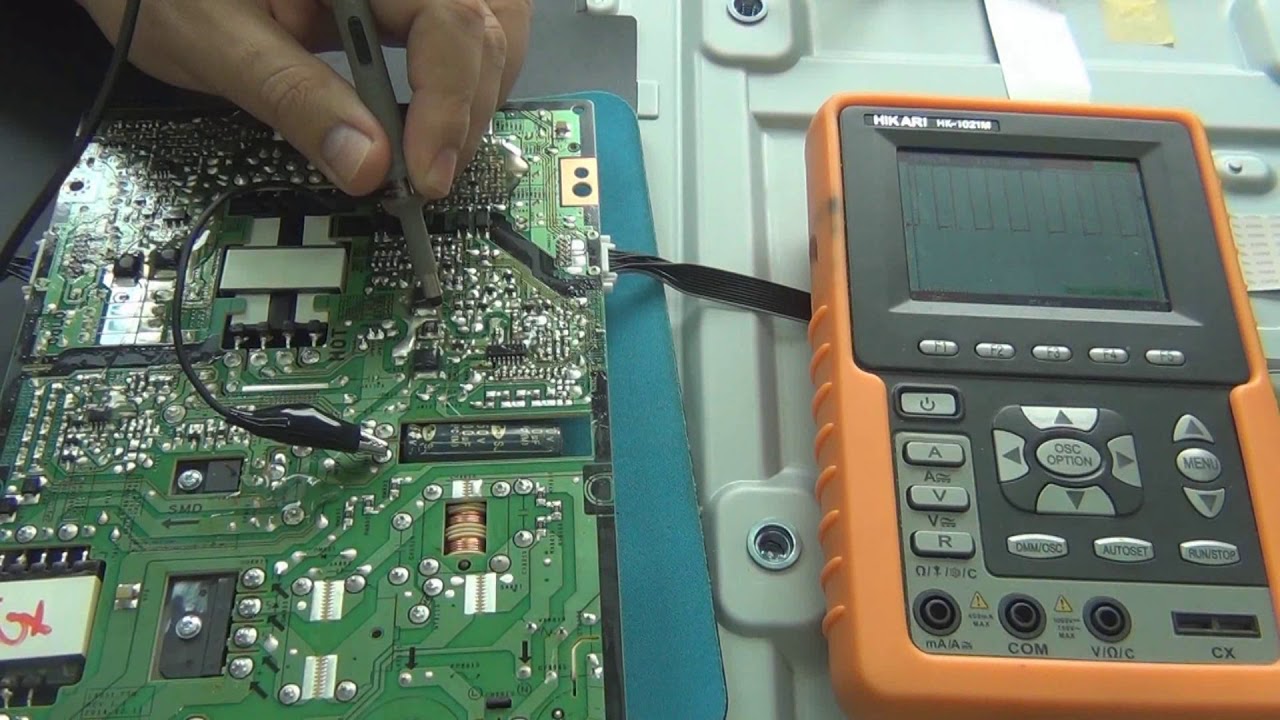 305 Testes dos sinais PWM da fonte de TV LCD LED