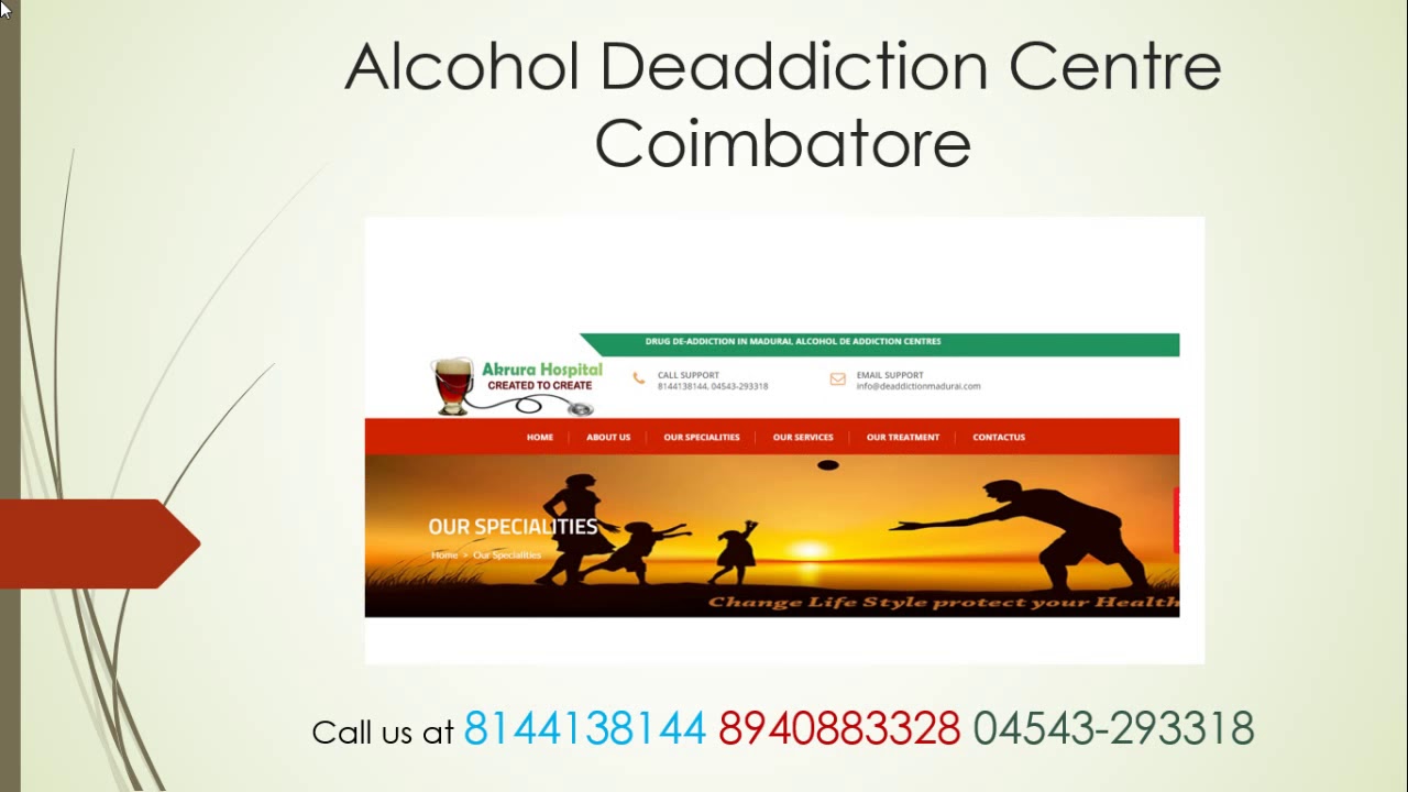 Alcohol Deaddiction Centre Coimbatore
