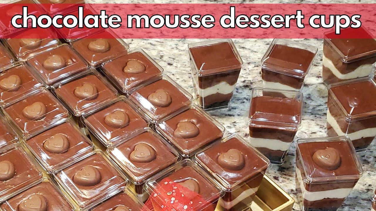 Чашечки с шоколадным муссом | Мини-десерты. Отличный вариант для вечеринки!