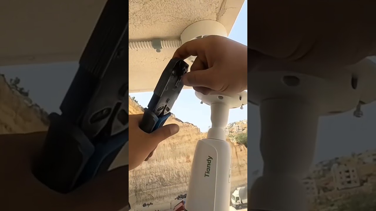 Tiandy Full Color 4Mega  Ip Camera Installation. #Tiandy #tiandycctv #tiandy