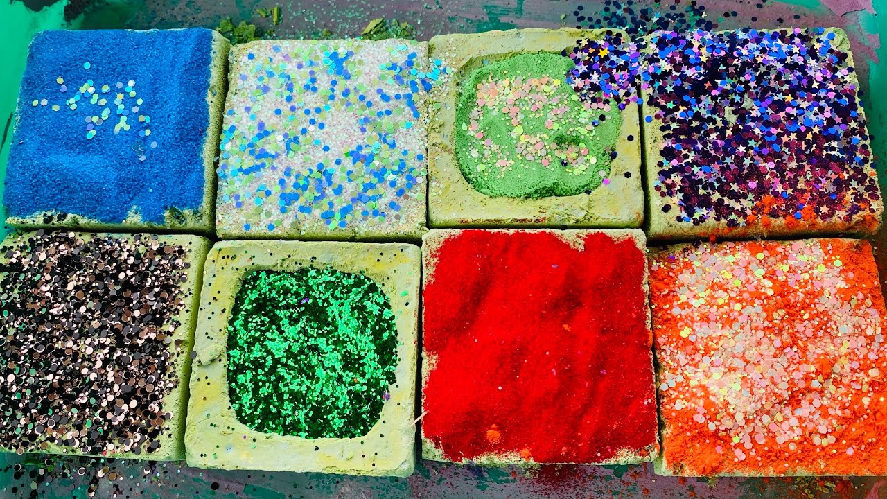 Variety gym chalk blocks crush/chalk asmr/thank you for watching 😊