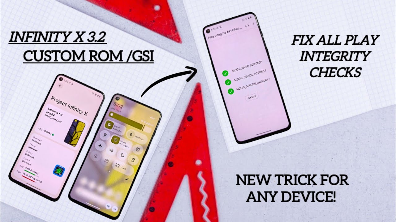 Strong integrity fix using Infinity X 3.2 custom gsi rom🚀