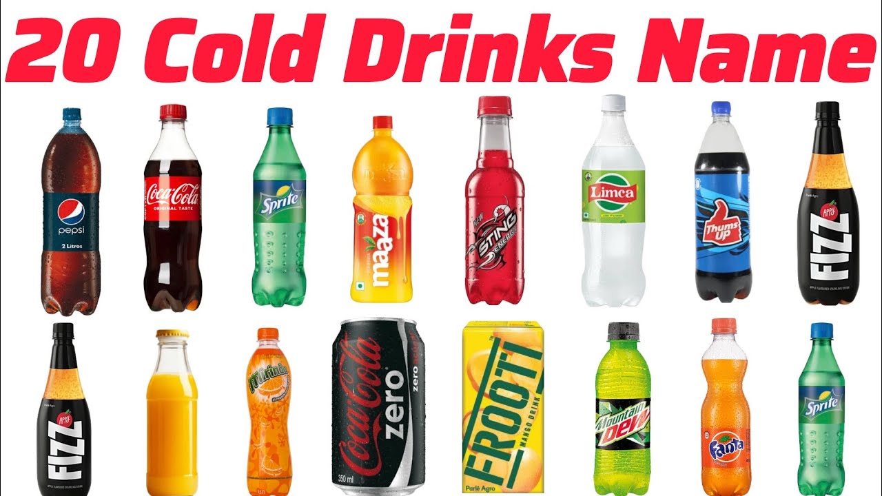 Cold Drink Name कोल्ड ड्रिंक के नाम Pre kids knowledge video For kids Cold Drink Name Kids Knowledge