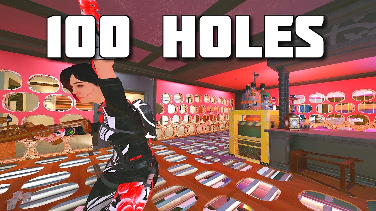 I MADE 100 HOLES in OBJECTIVE in SIEGE