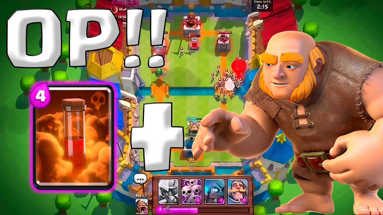 El MEJOR MAZO de Clash Royale, Gigante+Veneno!!! | OP, IMPARABLE en TORNEO - Clash Royale [WithZack]