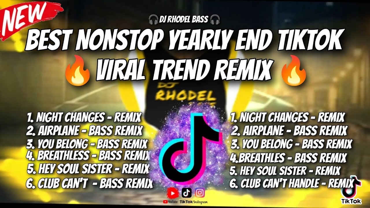 🔥 BEST NONSTOP YEARLY END TIKTOK VIRAL TREND SONGS REMIX/ DJ RHODEL BASS 2K24-2K25 🔥