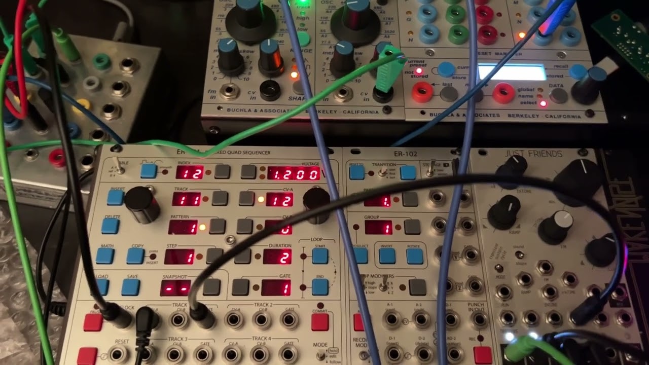 Modest Techno // Buchla, Eurorack // 259e, Just Friends, ER-101, ADDAC 603