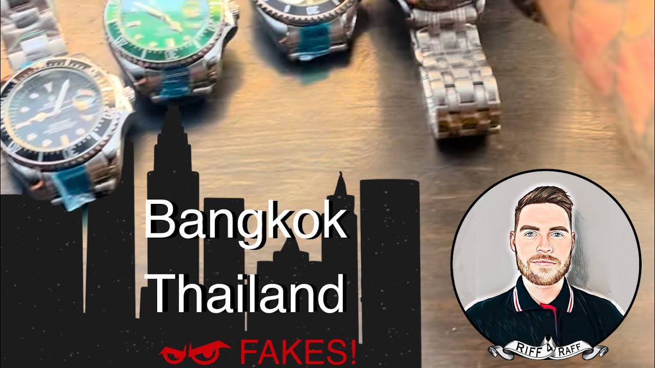 Looking at fake street watches in Bangkok, Thailand!