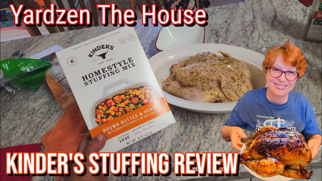 KINDER'S HOMESTYLE STUFFING REVIEW 🦃AMAZING THANKSGIVING DINNER IDEA
