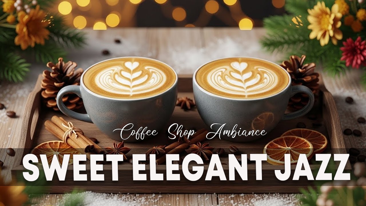 Sweet Elegant Jazz 🎶 Coffee Shop Ambiance & Sweet Bossa Nova Piano Instrumental for Happy Morning
