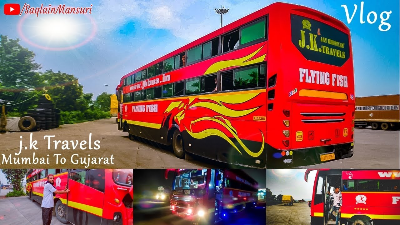 JK Travels Flying Fish Luxury Bus || Mumbai To Gujarat || Vlog-1 | 2020