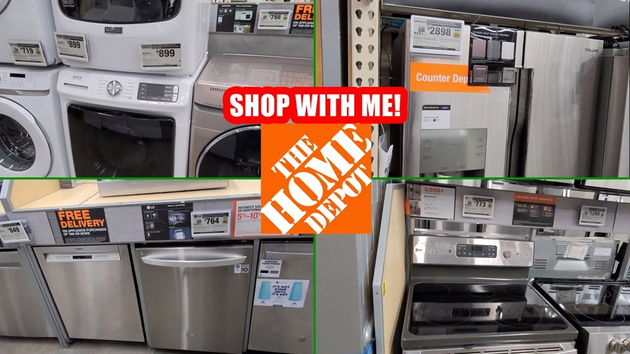 HOME DEPOT HOME APPLIANCES SHOP WITH ME 2021 STORE WALKTHROUGH