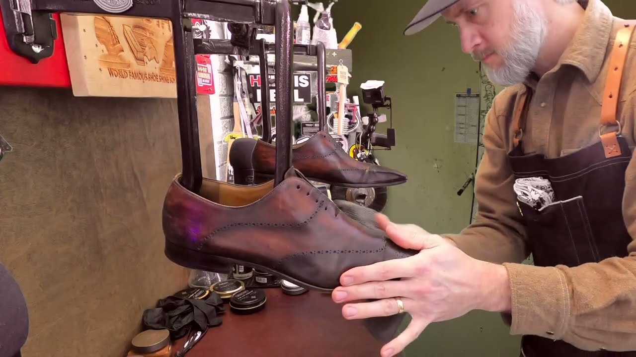 Relaxing ASMR Shoe Shine | How to Clean Dirty Scuffed-up Shoes #asmr  #shineyourdangshoes #Dornstar