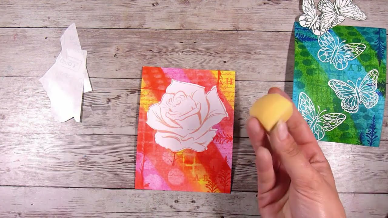 Easily Create A Focal Point on a Busy Background in Card Making!