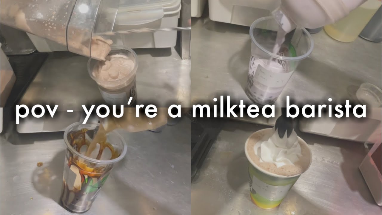 daily vlog: pov - you’re a milktea barista ♡