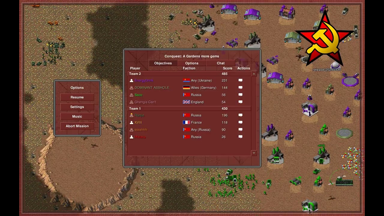 RedAlert TEAM not playing good