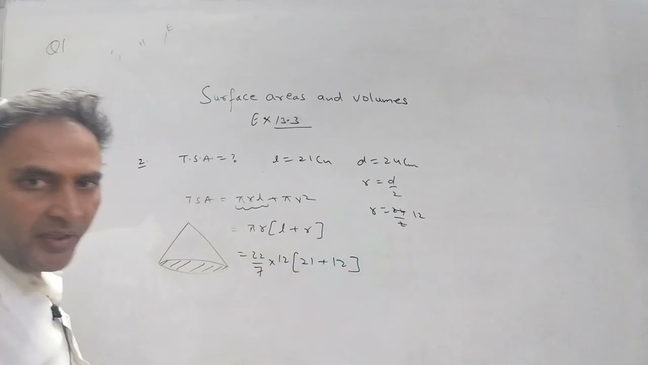 Maths class ix surface area and volume ex13.3 part 1
