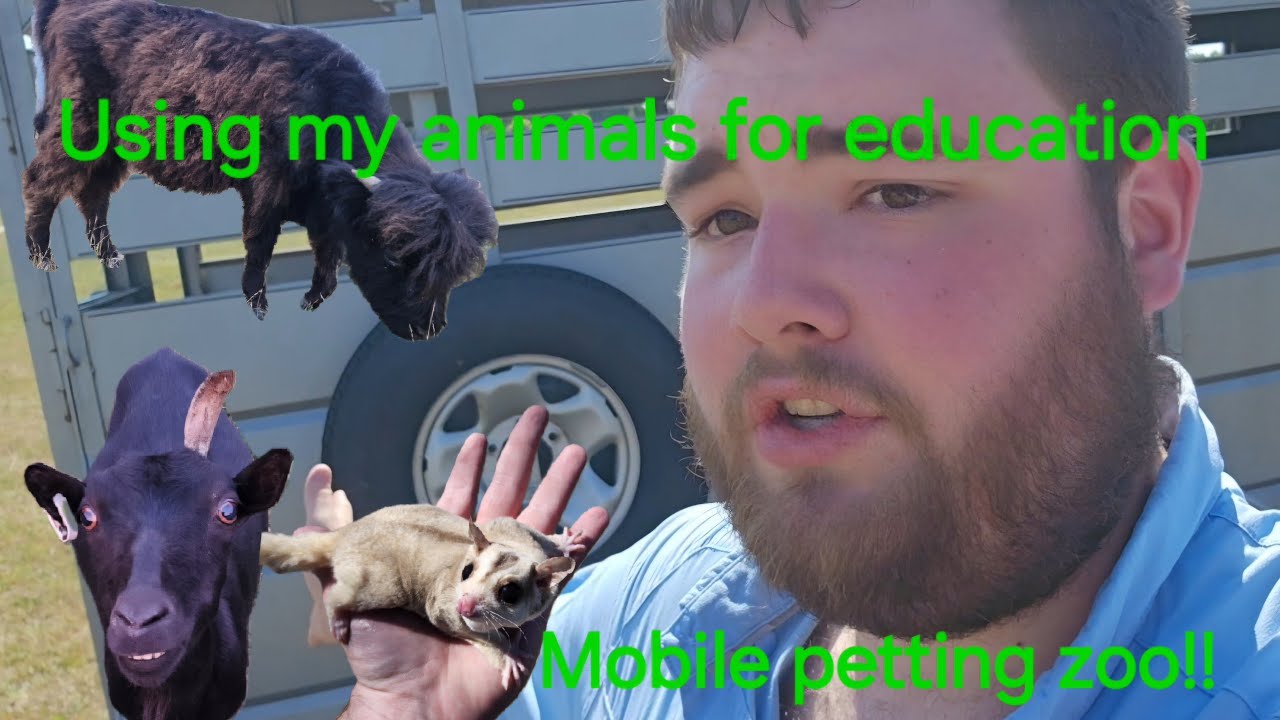 I operated a MOBILE PETTING ZOO for a day!!