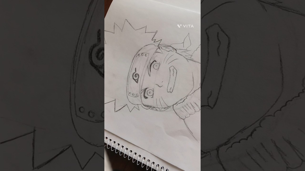 Trying to draw Naruto Uzmaki ✨🔥🍜 || Naruto Shippudden || #art #narutoshippuden #ytshorts