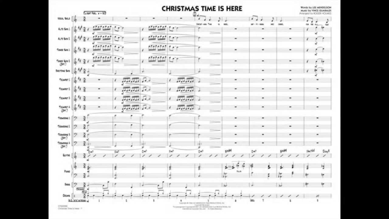 Christmas Time Is Here arranged by Roger Holmes