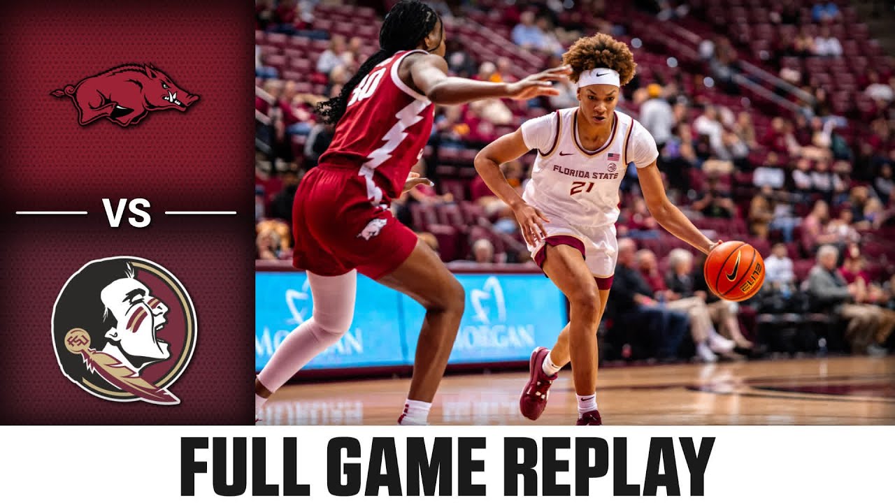 Arkansas vs. Florida State Full Game Replay | 2023-24 ACC Women’s Basketball