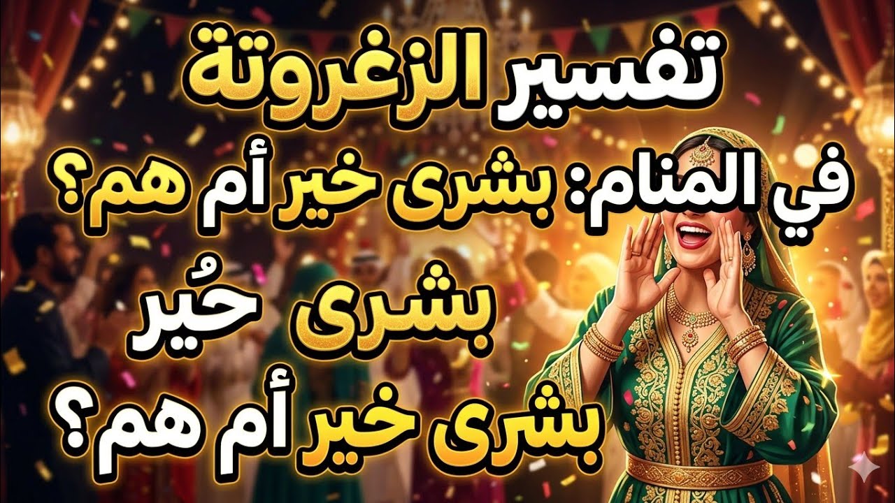 الزغروتة أو الزغاريد في المنام 