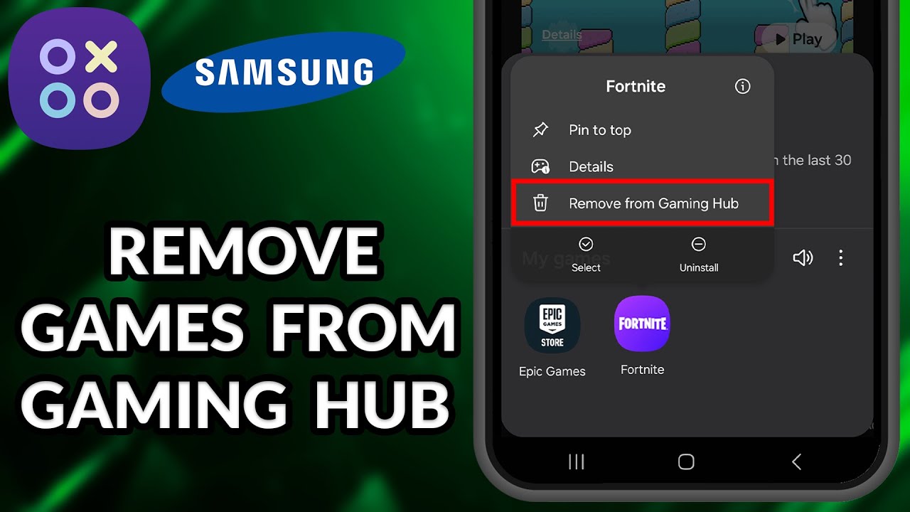 How To Remove Games From Gaming Hub Samsung