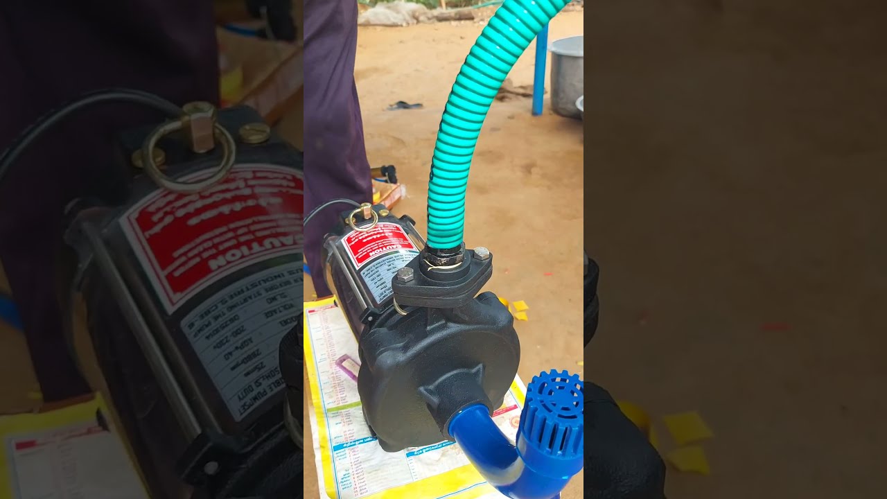 1Hp Water pump installation✅ #submersible #pump #short