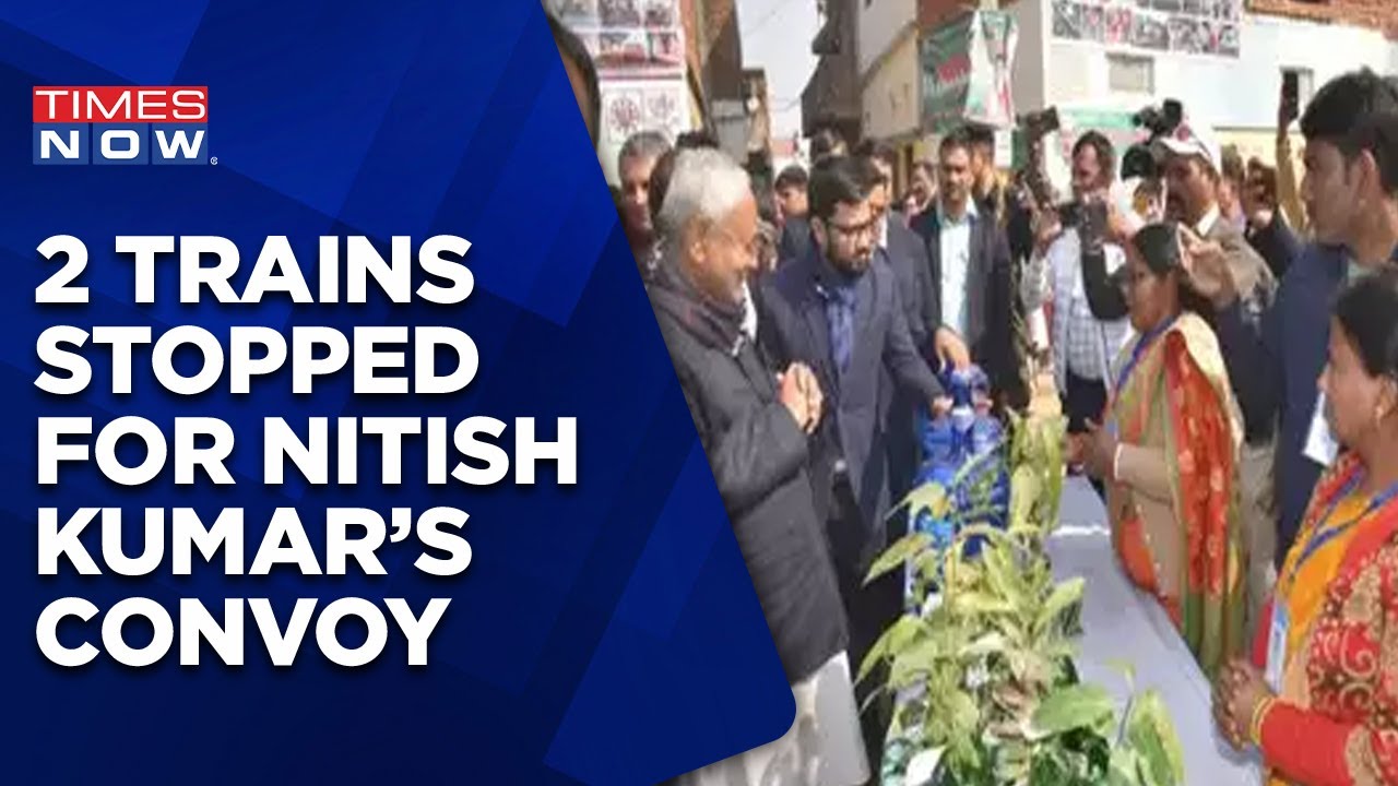 Two Trains Stopped In Bihar For CM Nitish Kumar's Convoy To Pass By | BJP Slams VVIP Culture